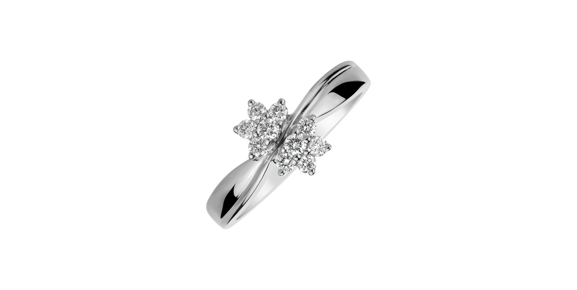 Prsteň s diamantmi Mélodie