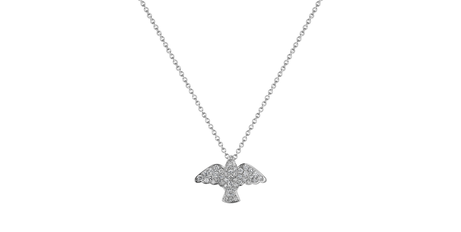 Náhrdelník s diamantmi Diamond Pigeon