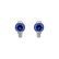 Náušnice s tanzanitom a diamantmi Iphigena5