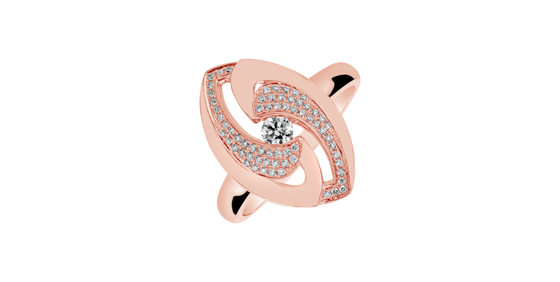 Prsteň s diamantmi Ewen