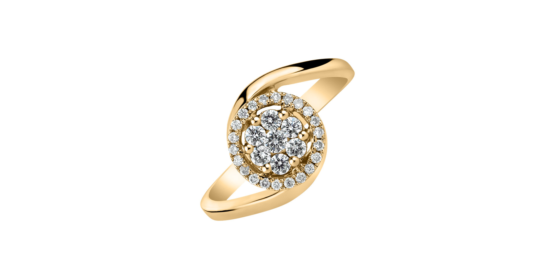 Prsteň s diamantmi Blissful Love