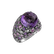 Prsteň s ametystom, diamantmi a zafírmi Estela4