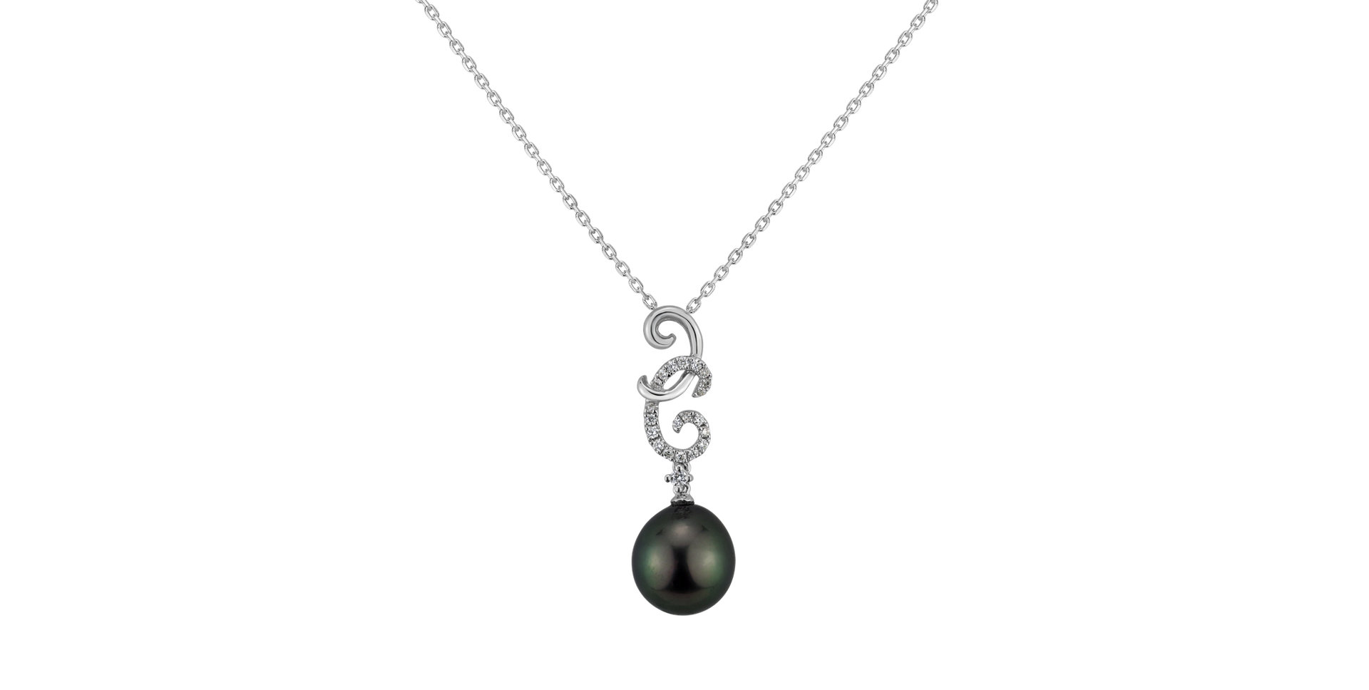 Přívěsok s perlou a diamantmi Theisi