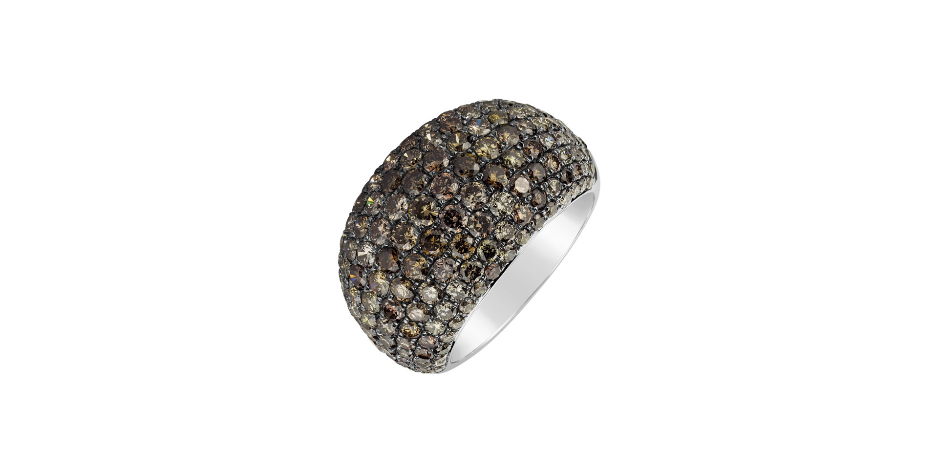 Prsteň s hnedými diamantmi Treasure of Galaxy