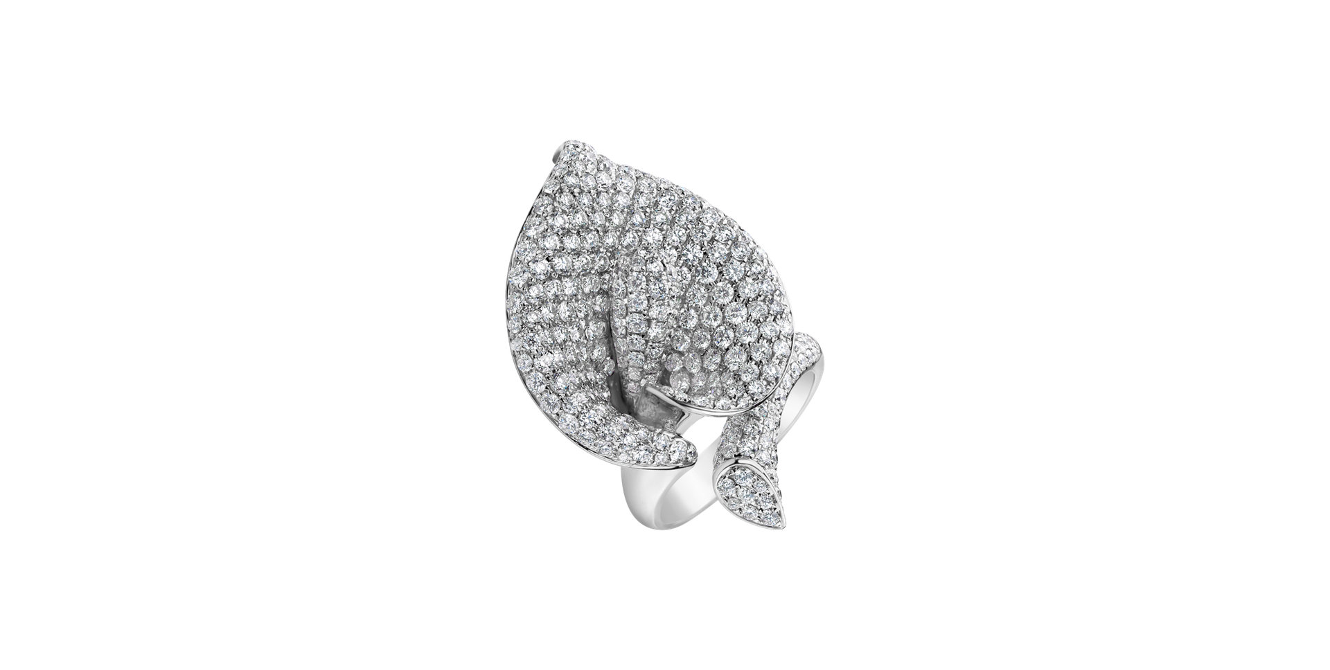 Prsteň s diamantmi Ice Lily