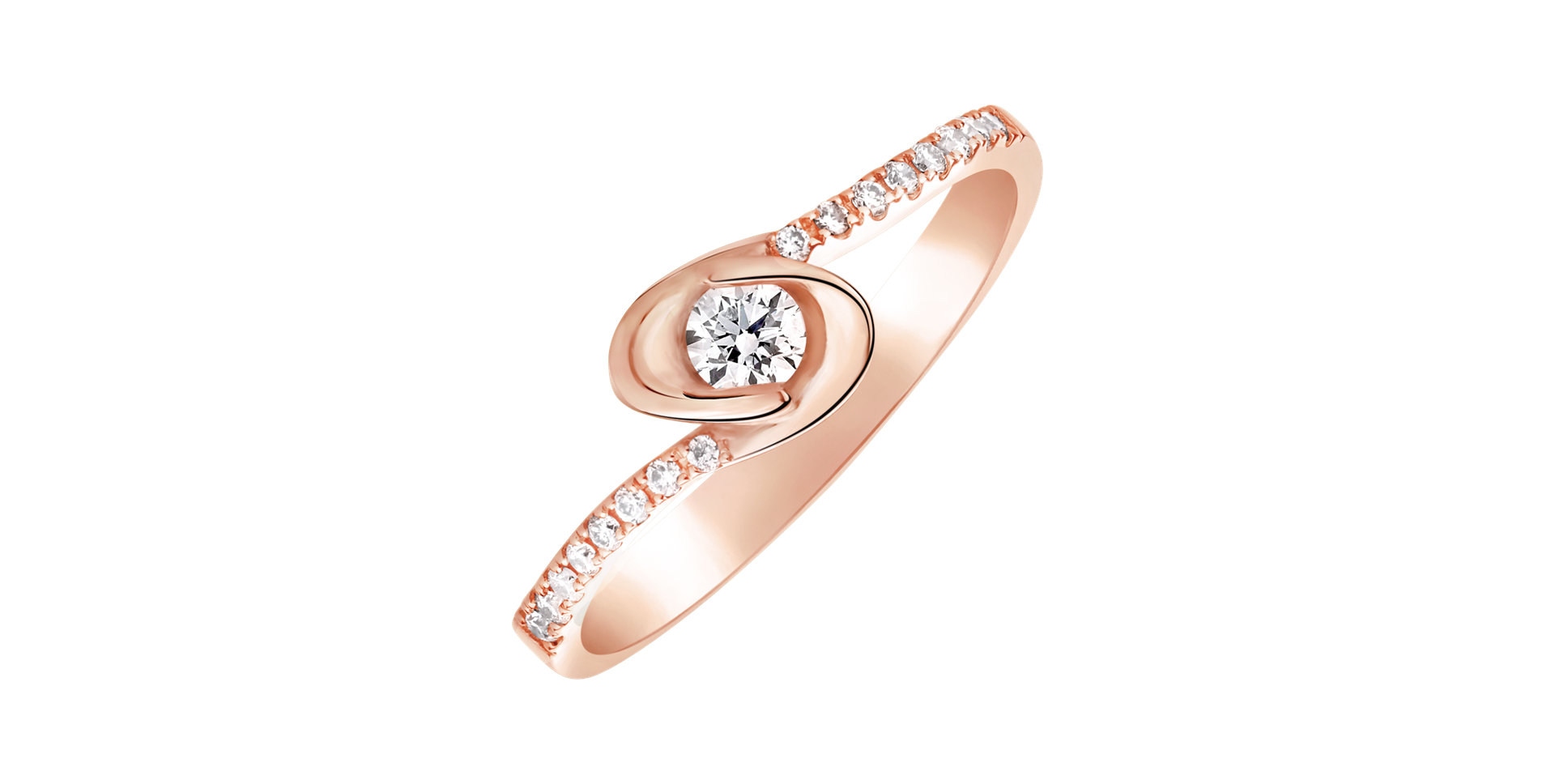Prsteň s diamantmi Dazzling Love
