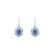 Náušnice s tanzanitom a diamantmi Touch of Magic5
