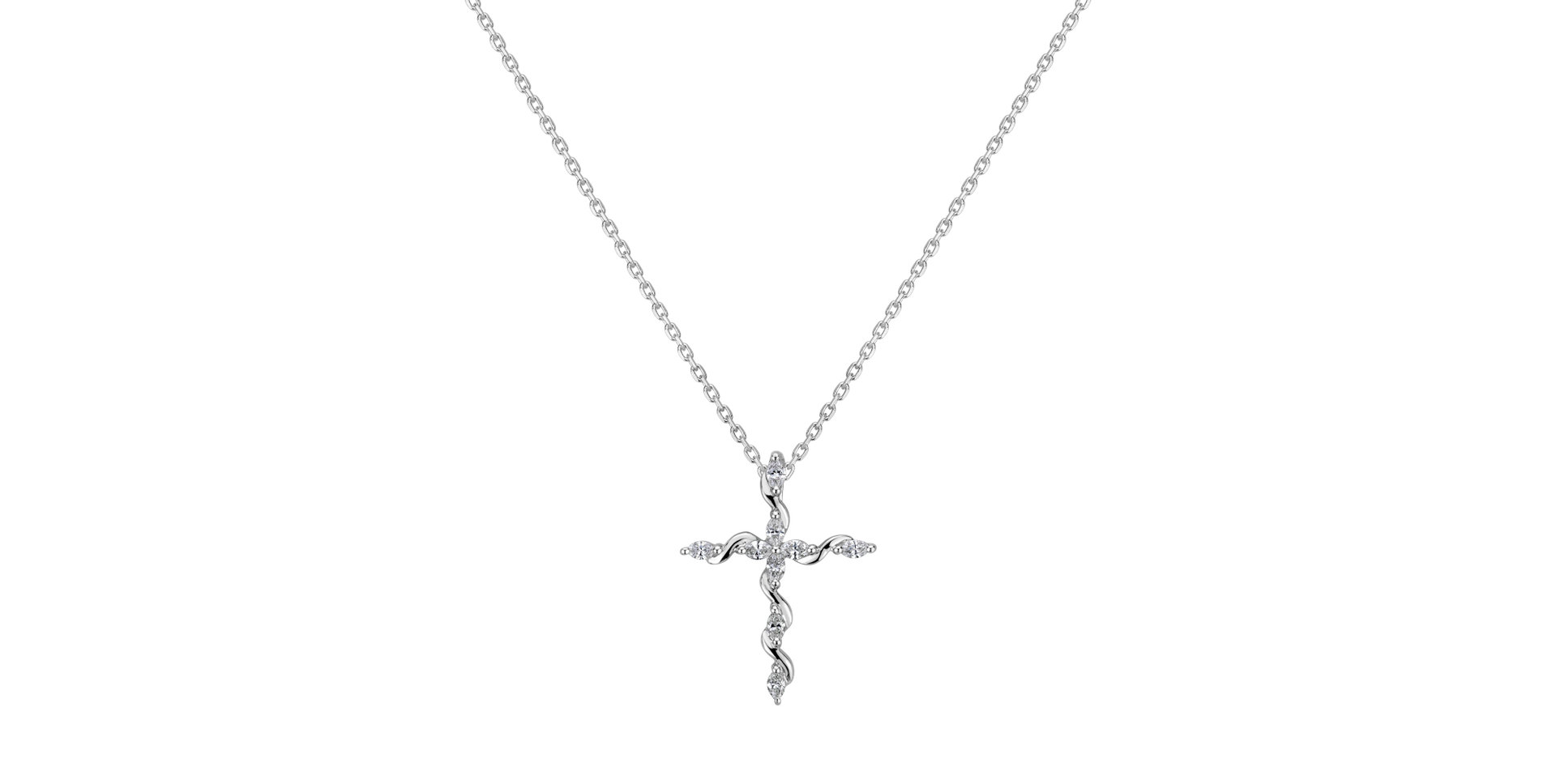 Přívěsok s diamantmi Nature Cross