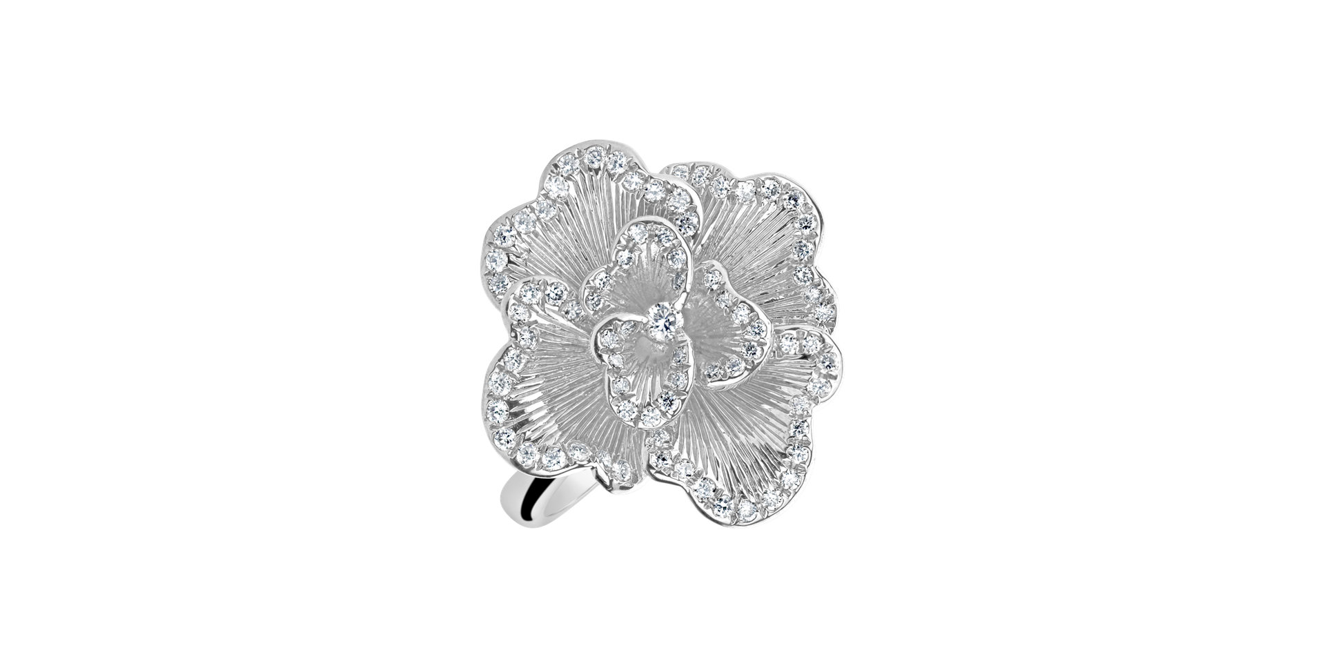 Prsteň s diamantmi Moonlight Jasmine