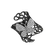 Prsteň s bielymi a hnedými diamantmi Butterfly Icon4