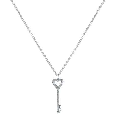 Přívěsok s diamantmi Heart Key