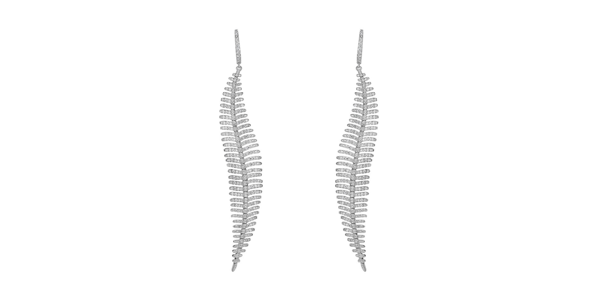 Náušnice s diamantmi Arctic Angel