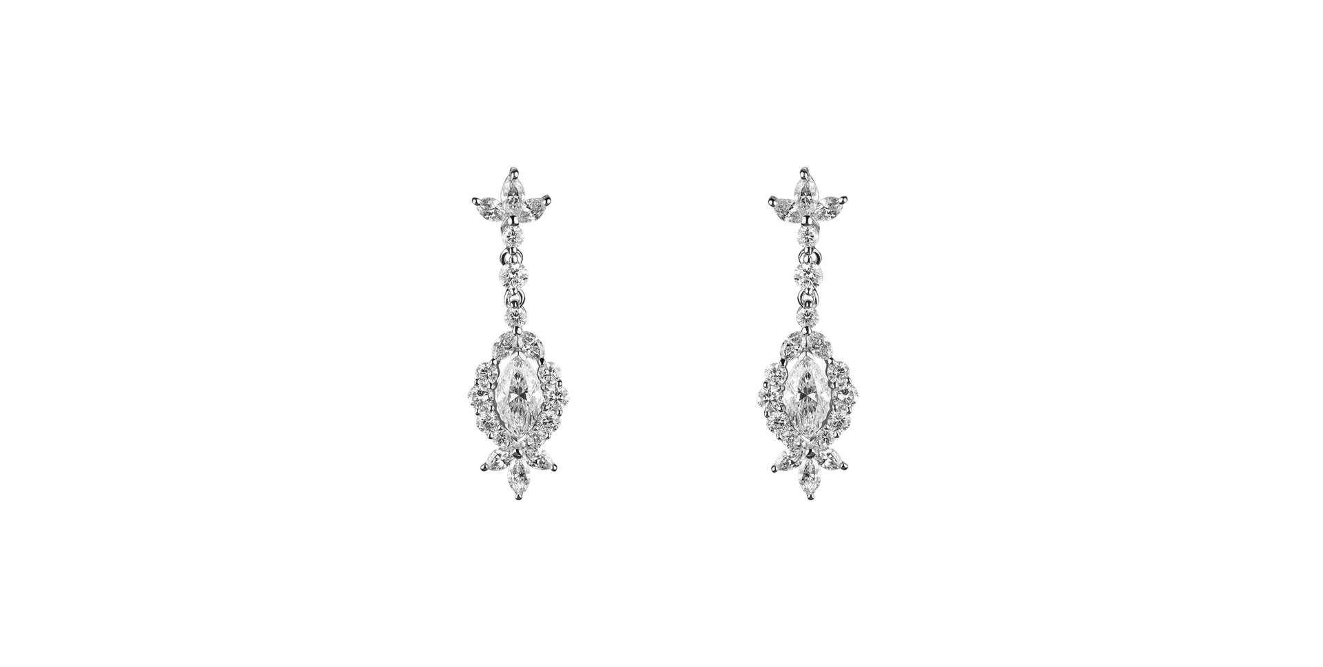 Náušnice s diamantmi Royal Earrings