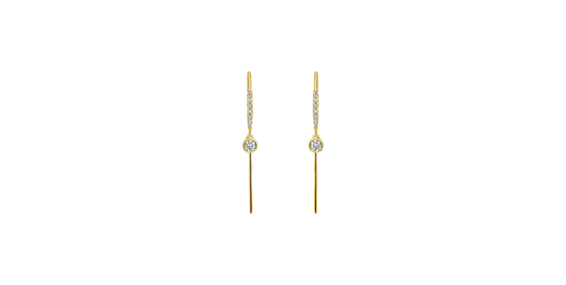 Náušnice s diamantmi Akilah