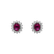 Náušnice s rubínom a diamantmi Desire Star5