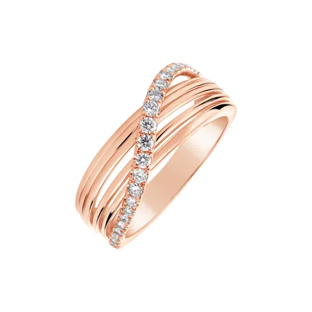 Prsteň s diamantmi Orion Ribbon
