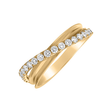 Prsteň s diamantmi Ribbon Passion