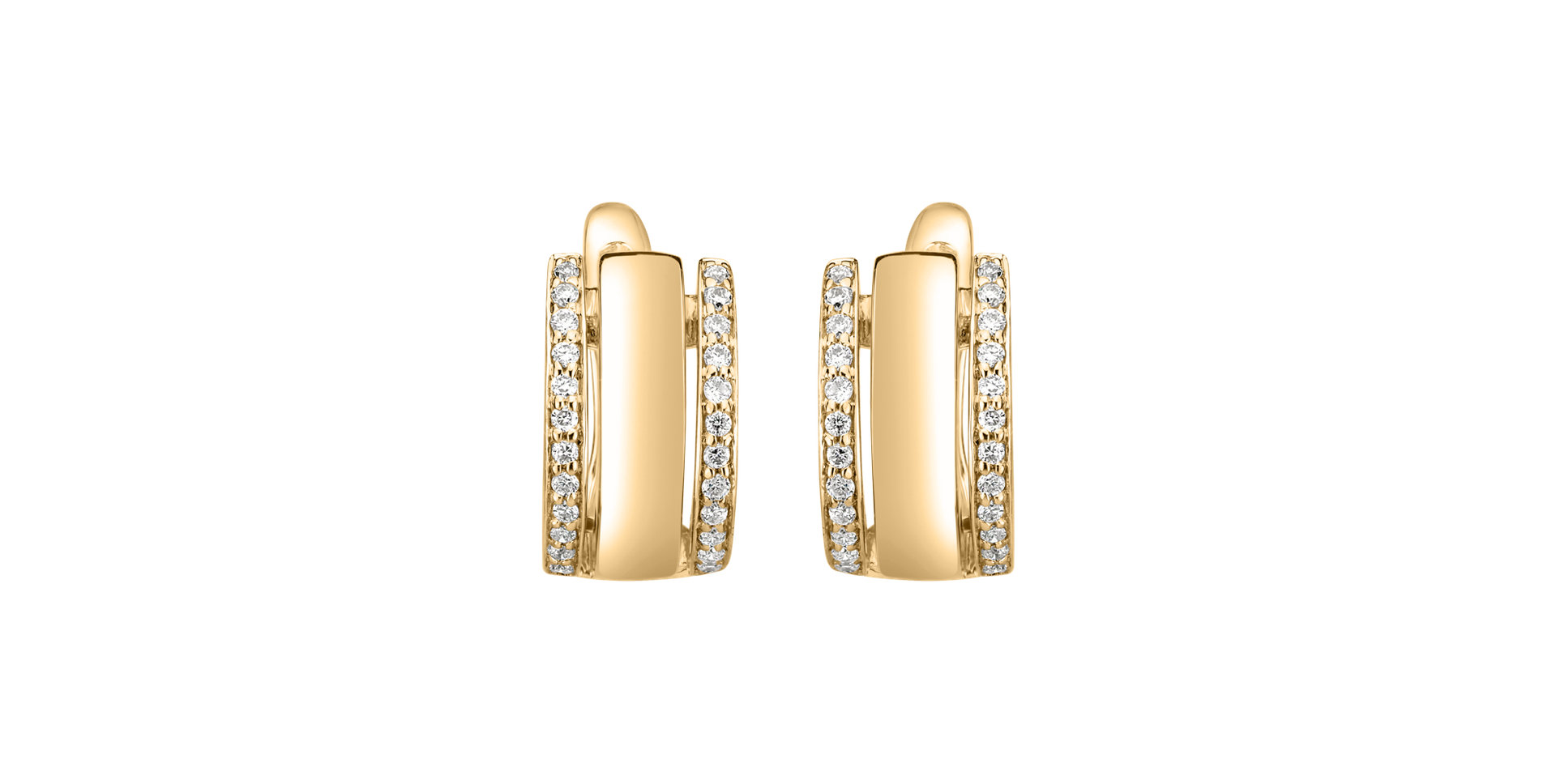 Náušnice s diamantmi Amazing Symetry