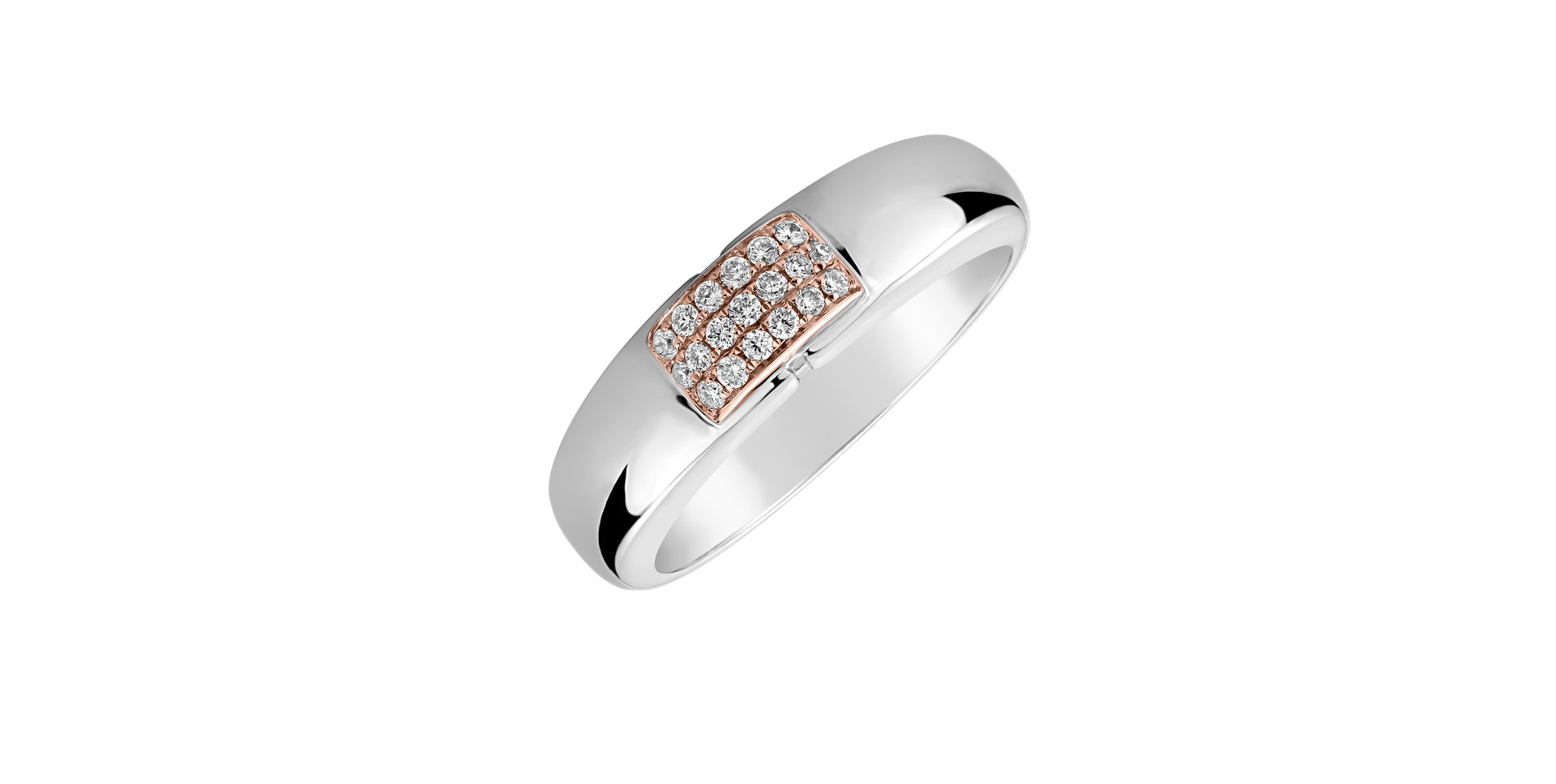 Prsteň s diamantmi Princess Touch