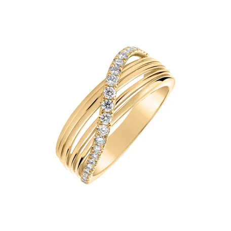 Prsteň s diamantmi Orion Ribbon