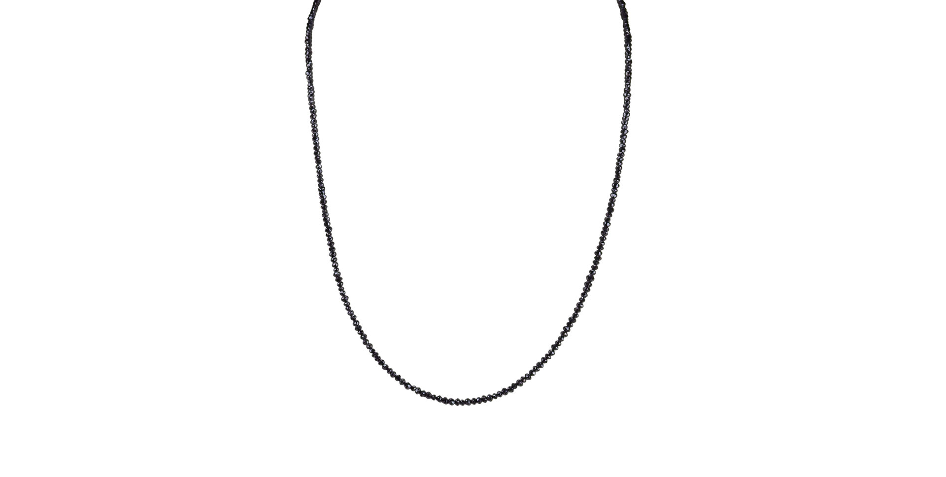 Náhrdelník s čiernymi diamantmi Night Jewel