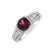 Prsteň s turmalínom a diamantmi Red Treasure4