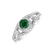 Prsteň so smaragdom a diamantmi Merci4