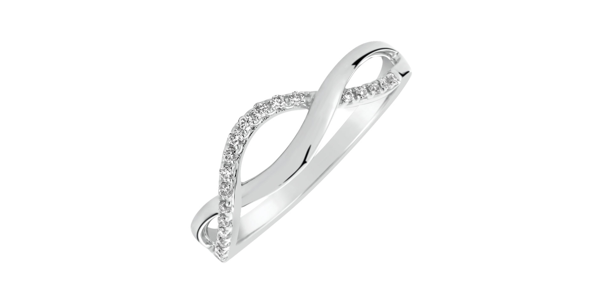 Prsteň s diamantmi Lucid Elegance