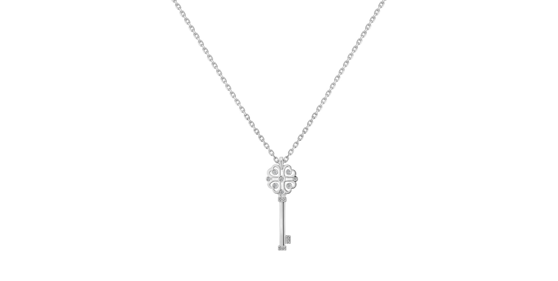 Přívěsok s diamantmi Decorative Key
