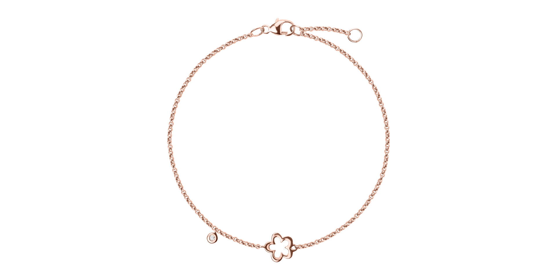 Náramok s diamantom Glamour Flower