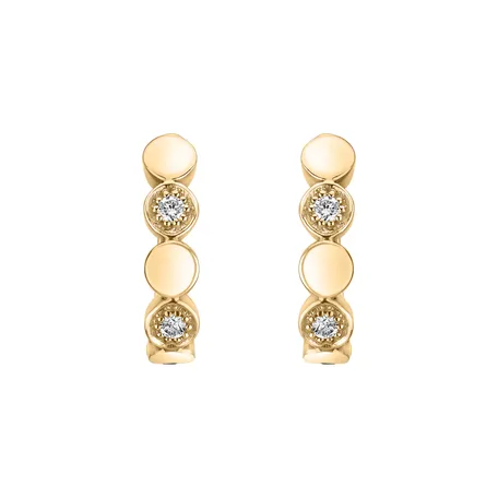 Náušnice s diamantmi Shiny Dots