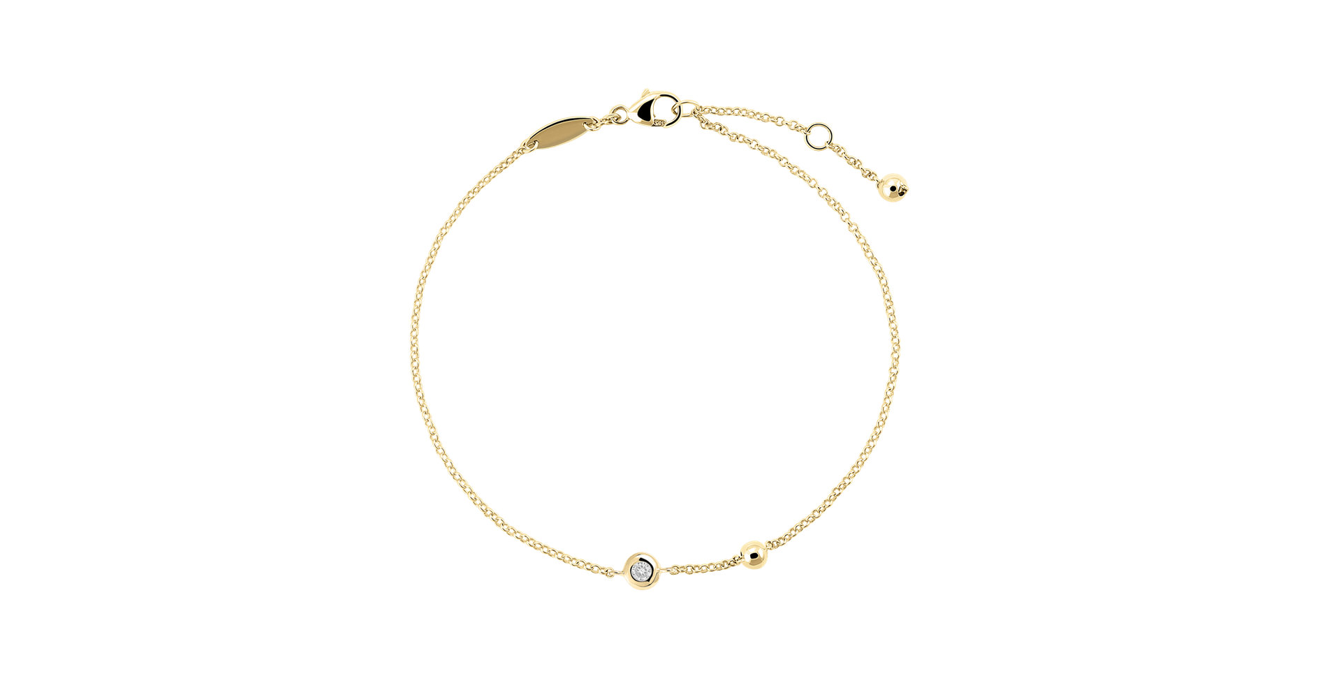 Náramok s diamantom Sky Message