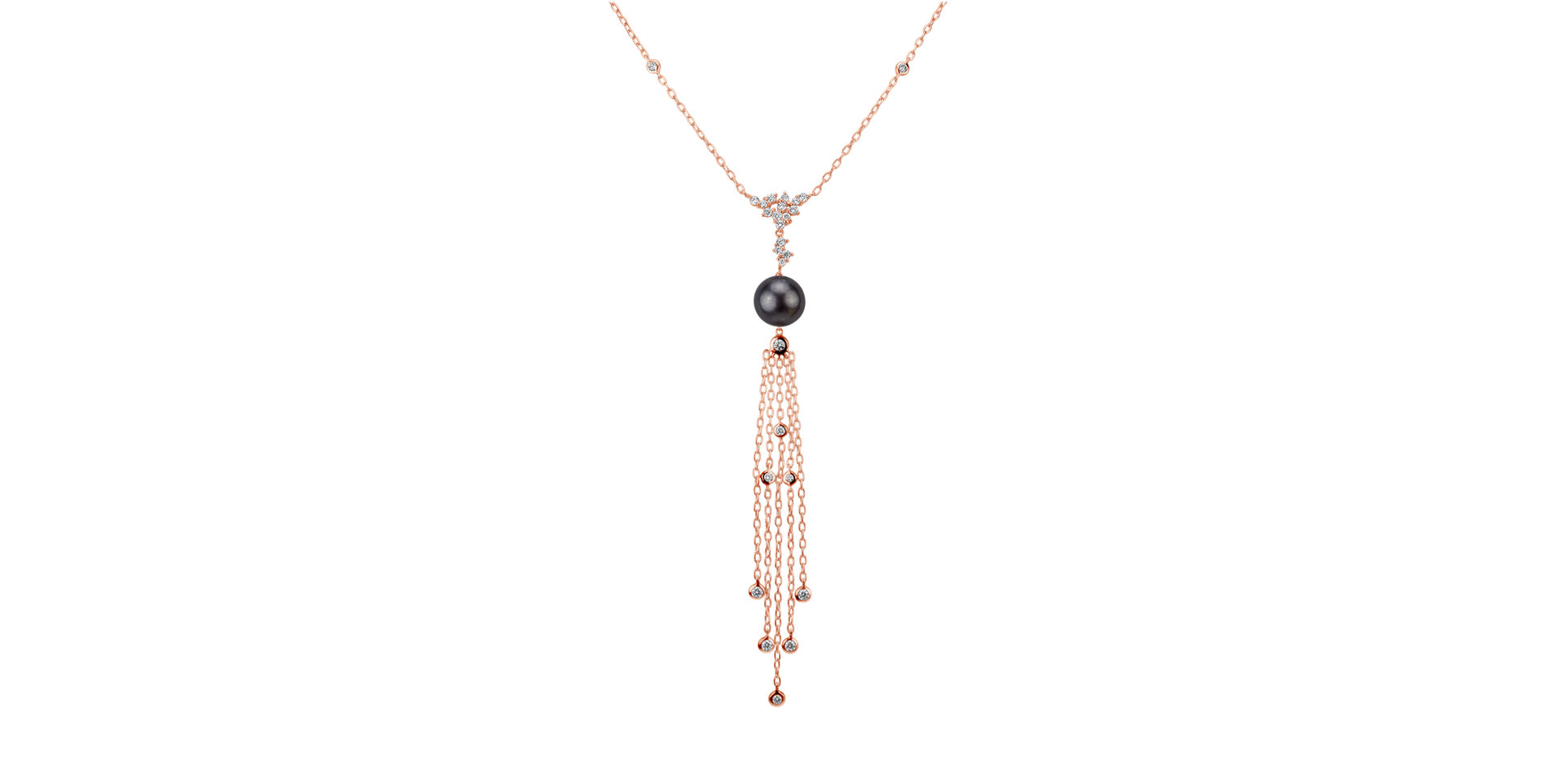 Náhrdelník s perlou a diamantmi Sultan Tear