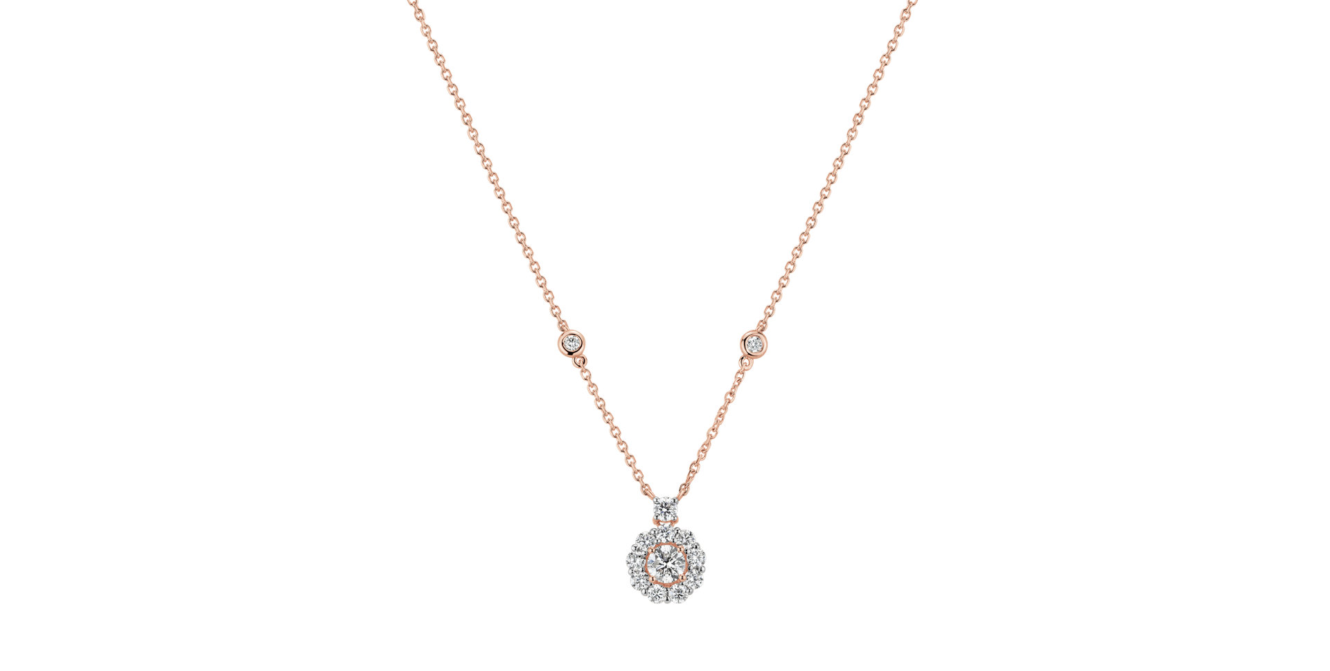 Náhrdelník s diamantmi Sandie