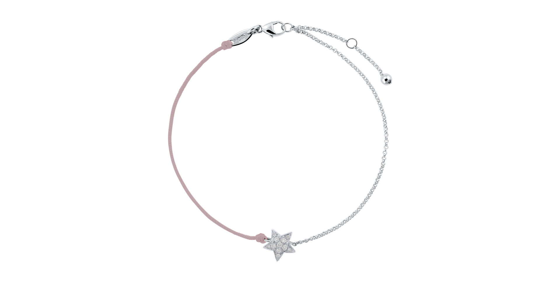 Diamantový náramok so šnúrkou Be a Star