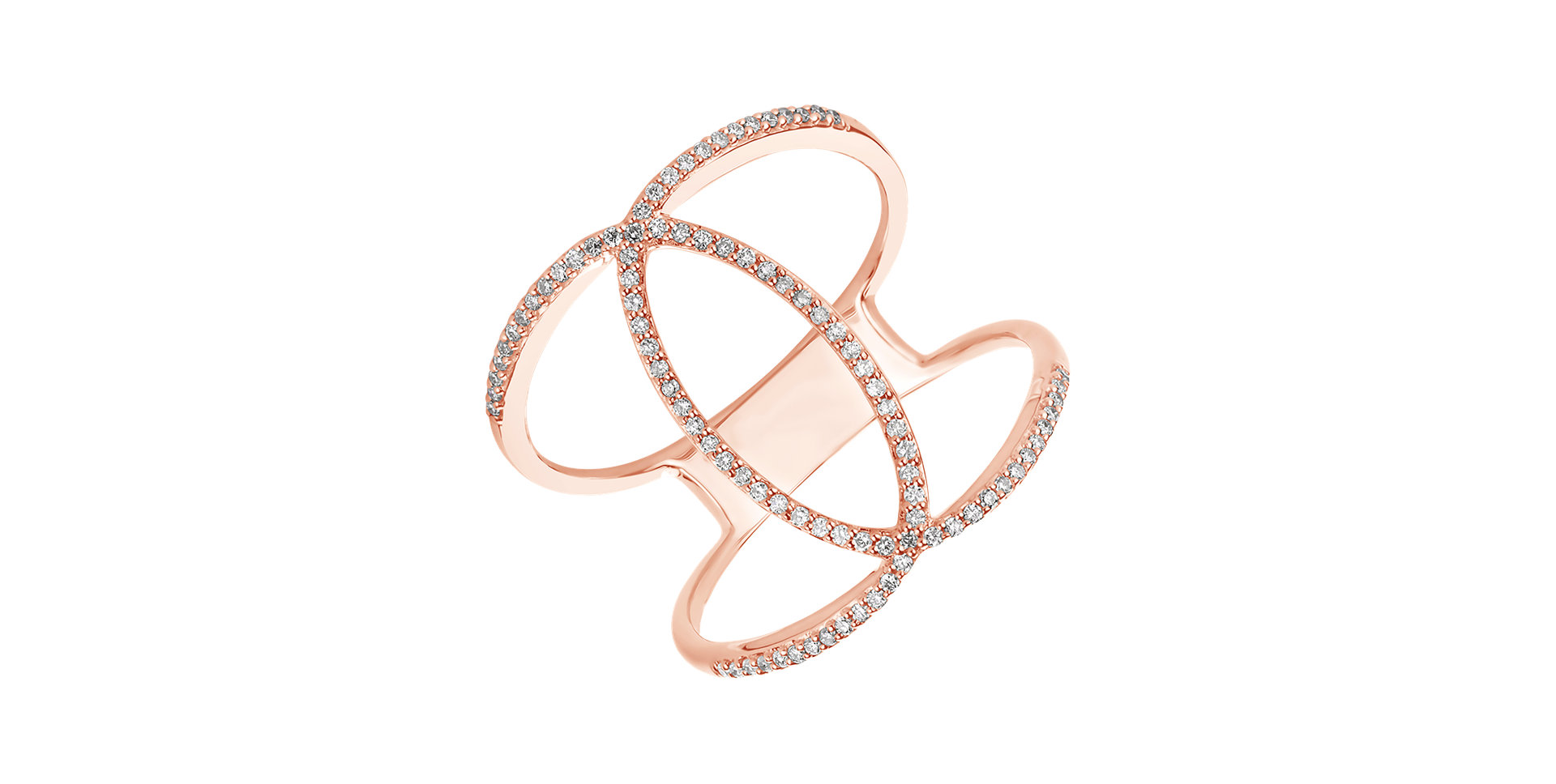 Prsteň s diamantmi Diamond Galaxy