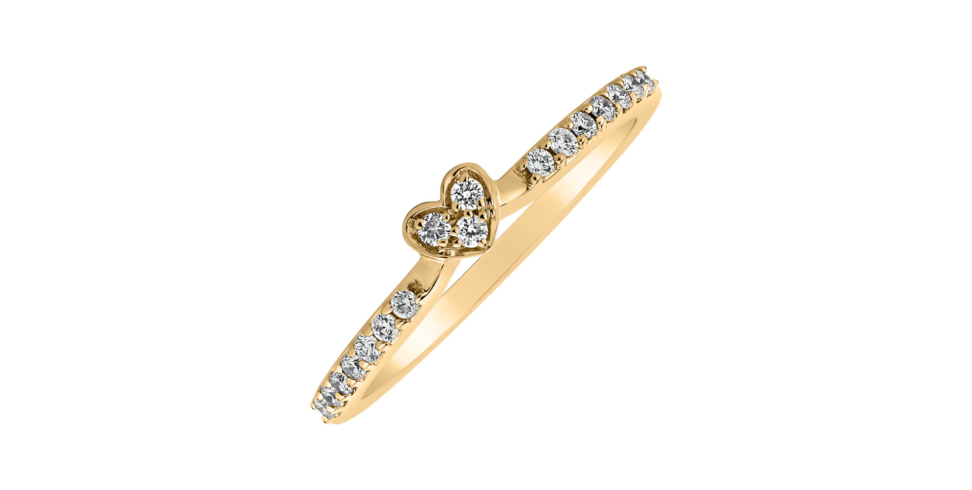 Prsteň s diamantmi First Kiss