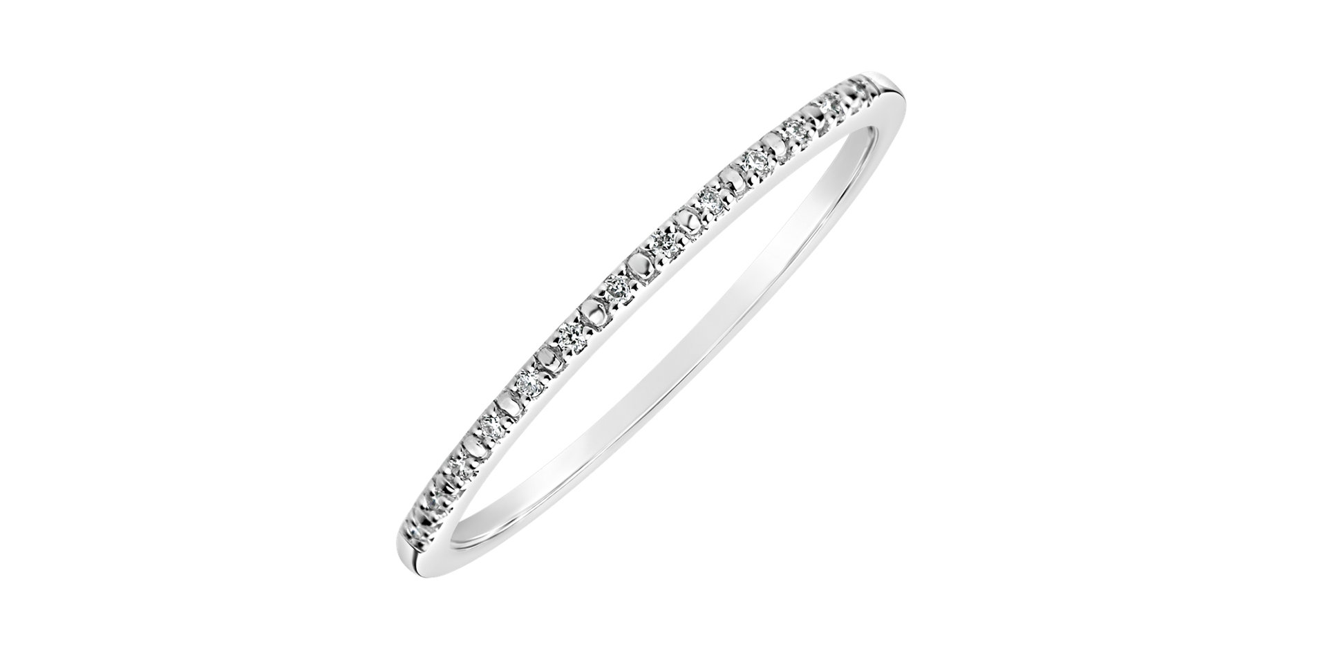 Prsteň s diamantmi Shiny Line