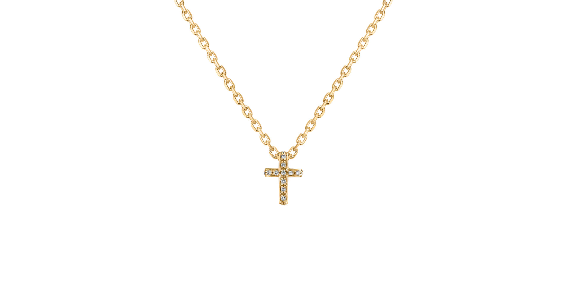 Prívesok s diamantmi Luxury Cross