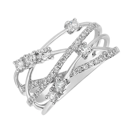Prsteň s diamantmi Sparkling Elegance
