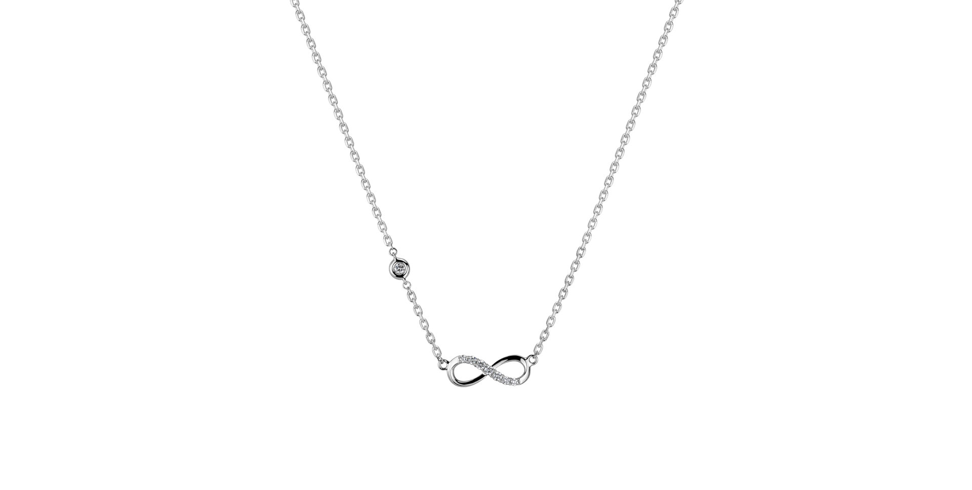 Náhrdelník s diamantmi Infinity Luck