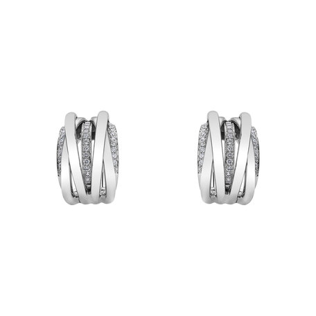 Náušnice s diamantmi Luxury Pleasure