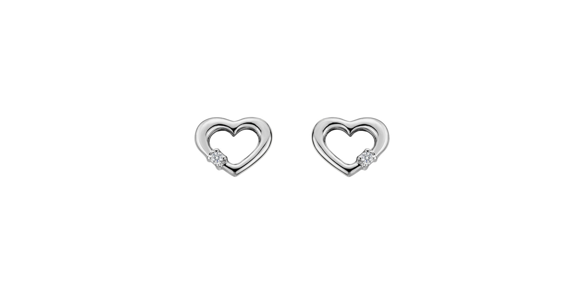 Náušnice s diamantom Simply Love