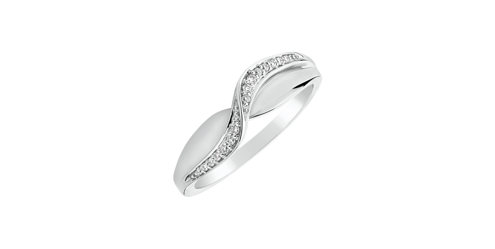 Prsteň s diamantmi Eternity Sea