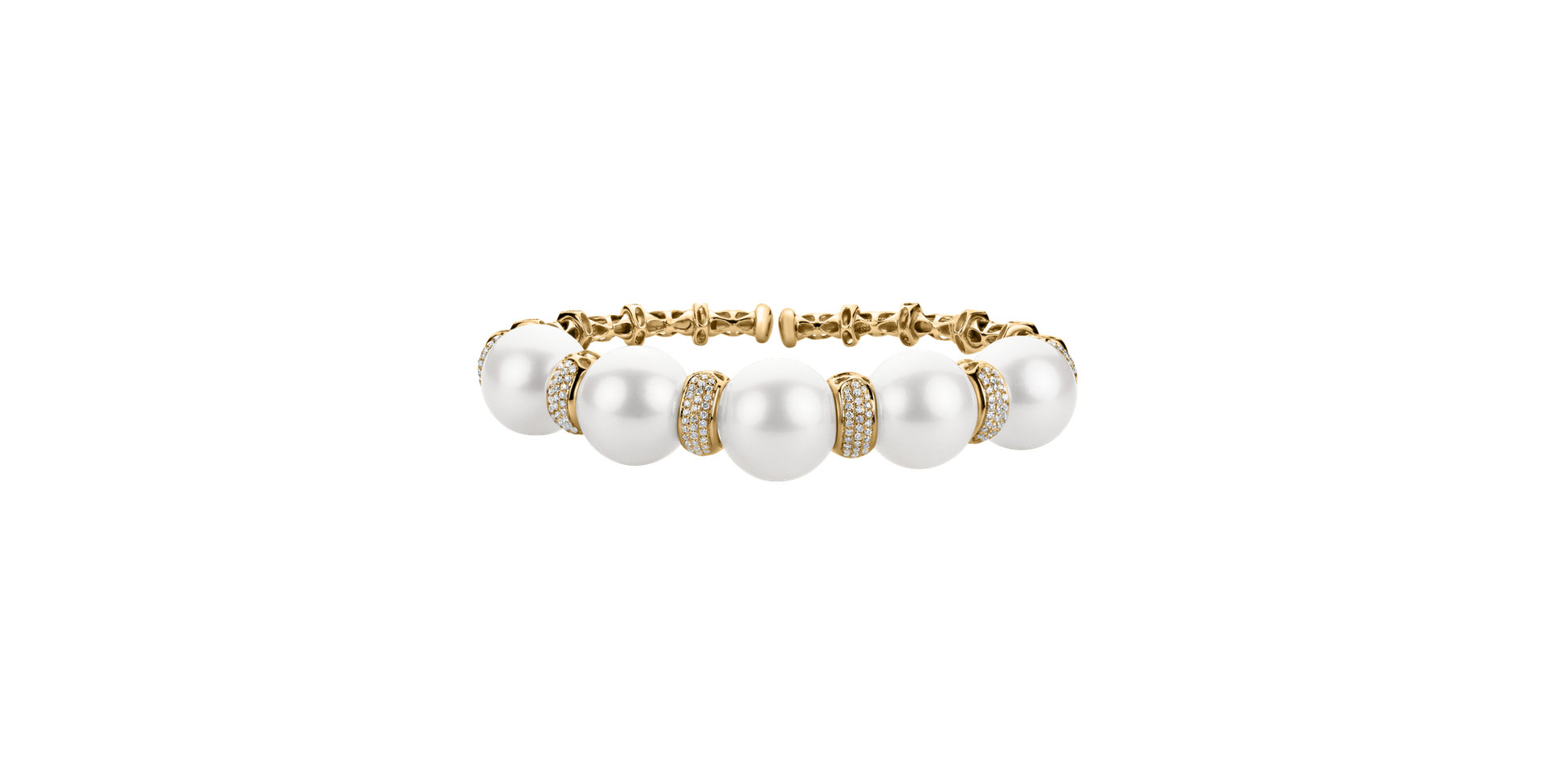 Náramok s perlou a diamantmi Royal Pearl