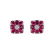 Náušnice s diamantmi a rubínmi Magic Blossom5