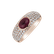 Prsteň s rubínom a diamantmi Crimson Petal3