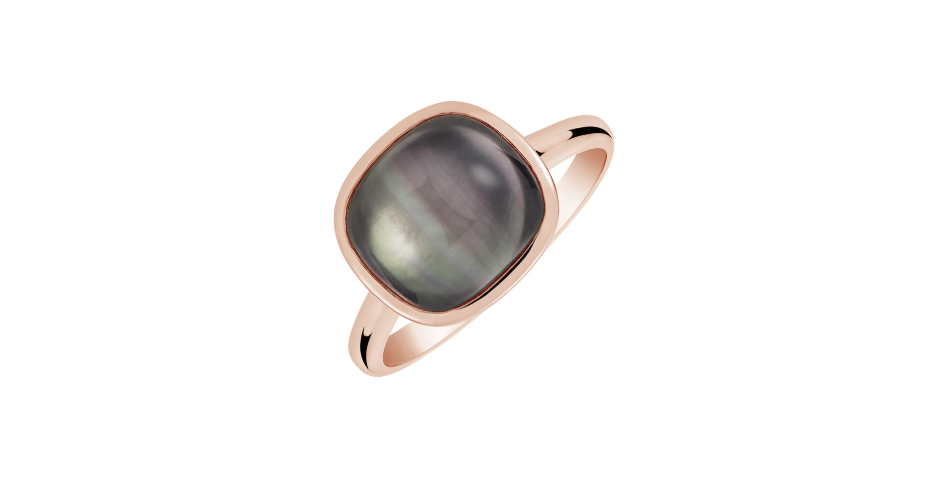 Prsteň s kryštálom a perleťou Fiorella