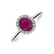 Prsteň s rubínom a diamantmi Ysera4
