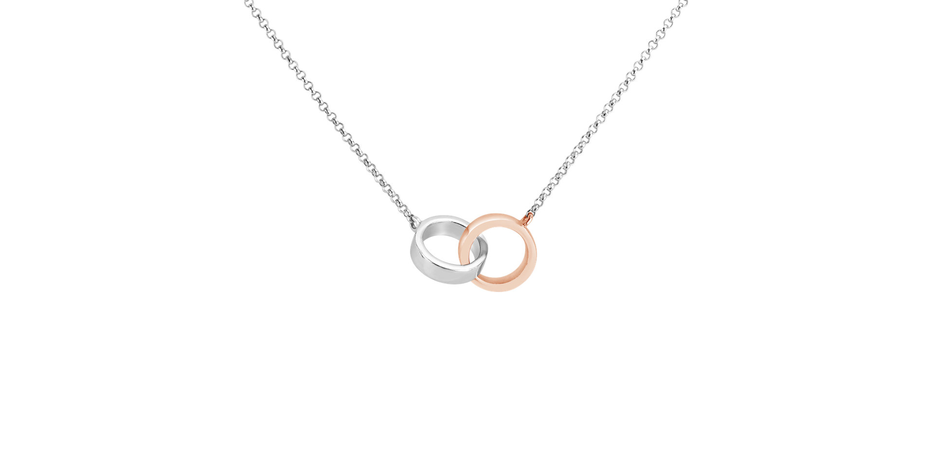 Náhrdelník s diamantom Eternal Circles